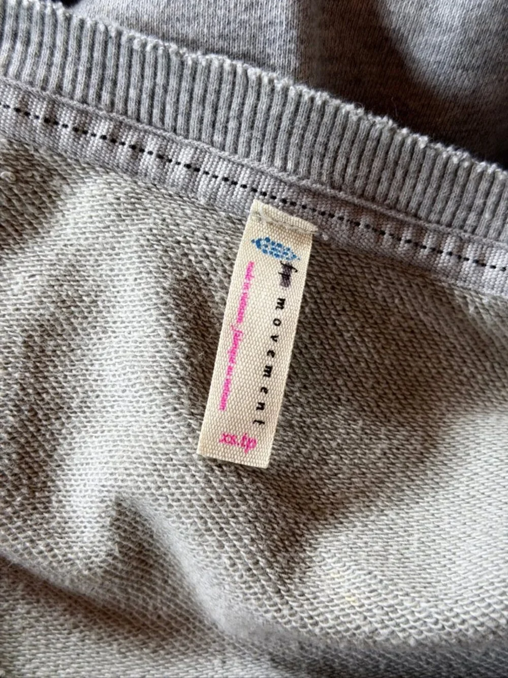 Free People Sweater XS Womens Gray Fleece Vest Cotton Poly Tunic - Picture 5 of 7